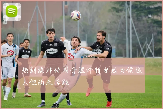 热刺换帅传闻升温许特尔成为候选人但尚未接触